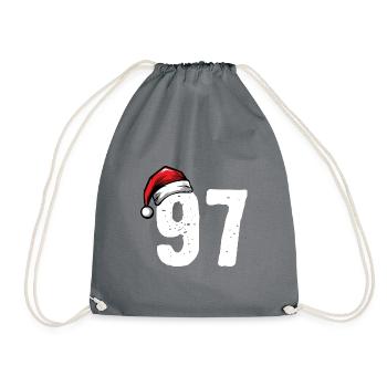 97 Numéro Noël - Sac de sport léger - gris - Devant