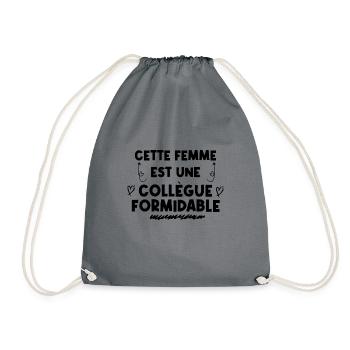 Cette femme est une collègue formidable - Sac de sport léger - gris - Devant