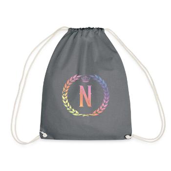 Couronne de lettres N - Sac de sport léger - gris - Devant