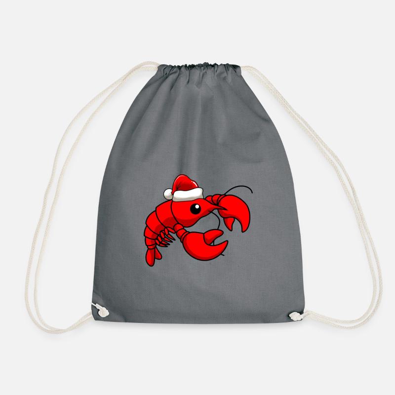 Lobster Comic Christmas - Sac de sport léger - gris