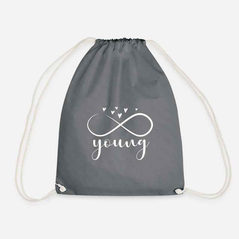 forever young - Turnbeutel - Grau