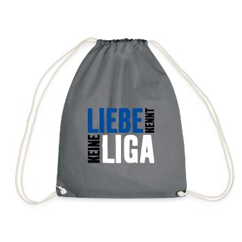 LIEBE KENNT KEINE LIGA - Turnbeutel - Grau - Vorne