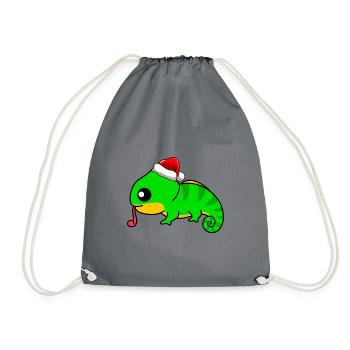 Caméléon Comic Christmas - Sac de sport léger - gris - Devant