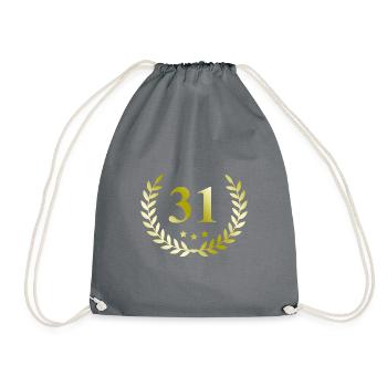 31 Couronne numérique - Sac de sport léger - gris - Devant