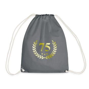 75 Couronne numérique - Sac de sport léger - gris - Devant