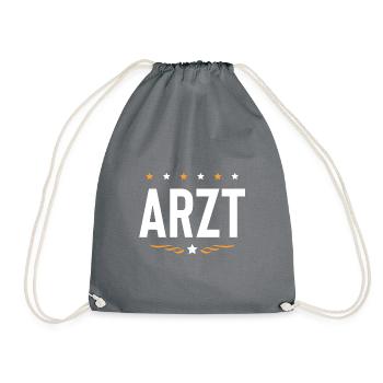 Arzt Beruf - Turnbeutel - Grau - Vorne