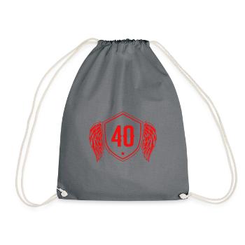40 Nombre d’armoiries - Sac de sport léger - gris - Devant