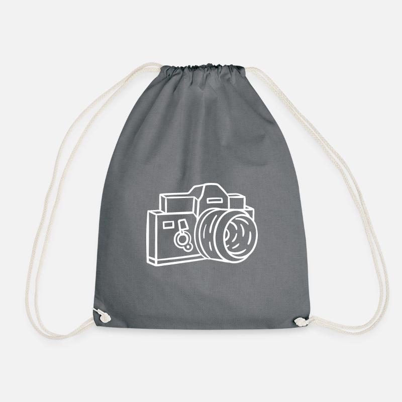 Camera - Drawstring Bag - grey