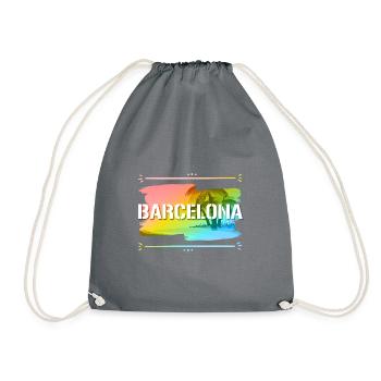 Barcelona - Turnbeutel - Grau - Vorne