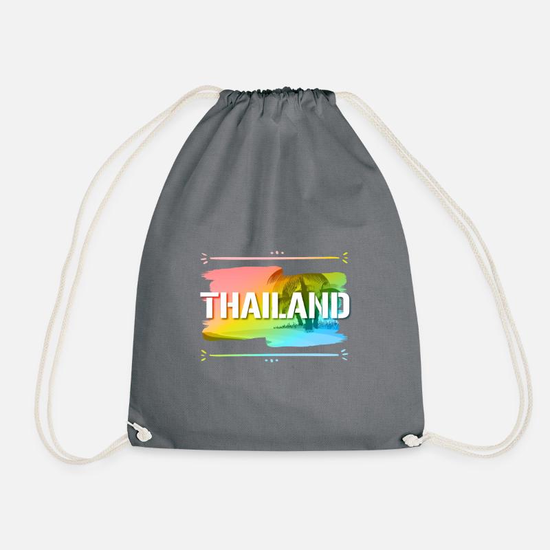 Thaïlande - Sac de sport léger - gris