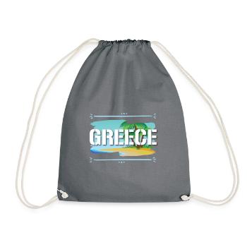 Greece - Drawstring Bag - grey - Front
