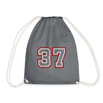 37 Numéro de numéro - Sac de sport léger - gris - Devant