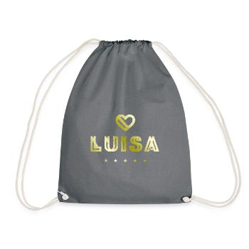 Luisa Herz - Turnbeutel - Grau - Vorne
