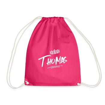 Thomas - Drawstring Bag - fuchsia - Front