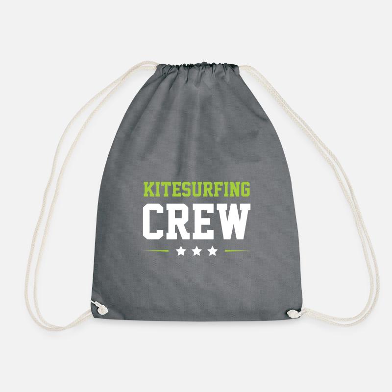 Kitesurfing Crew - Turnbeutel - Grau