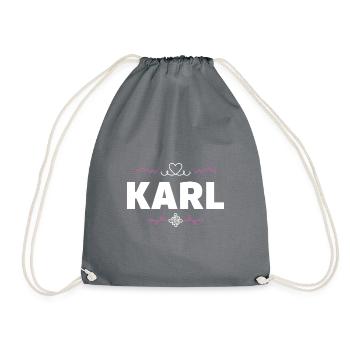 Karl - Turnbeutel - Grau - Vorne