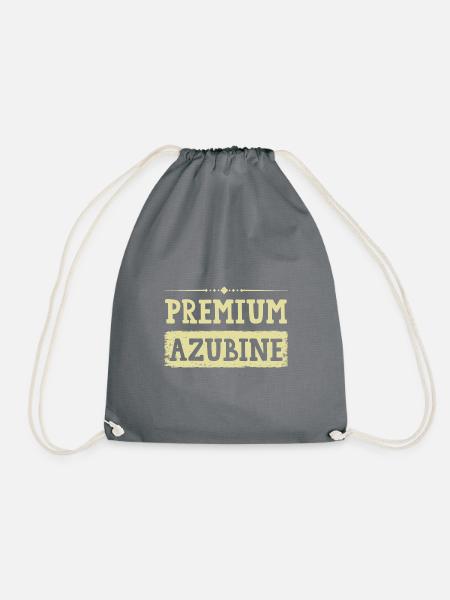Premium Azubine - Turnbeutel - Grau