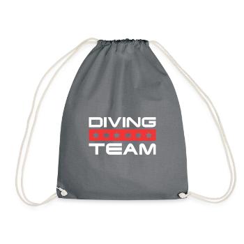 Diving Crew - Drawstring Bag - grey - Front