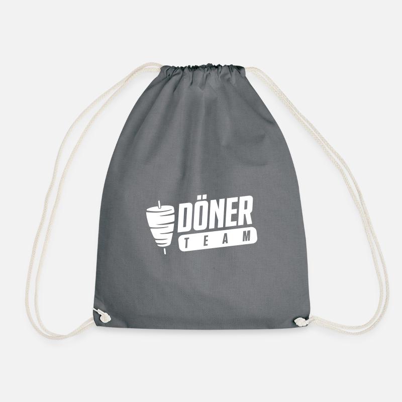 döner team - Turnbeutel - Grau