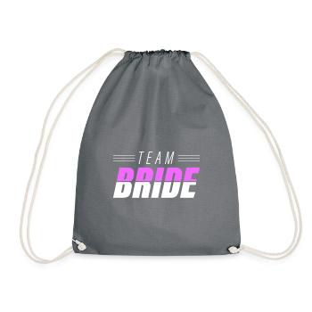 Devis de mariage de l’équipe de la mariée - Sac de sport léger - gris - Devant