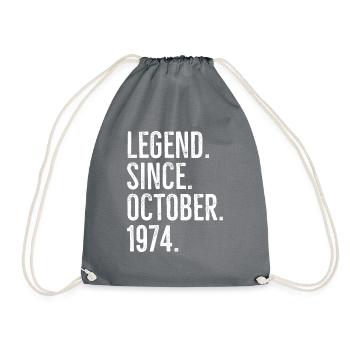 Légende depuis octobre 1974 - Sac de sport léger - gris - Devant