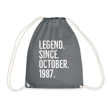 Légende depuis octobre 1987 - Sac de sport léger - gris - Devant