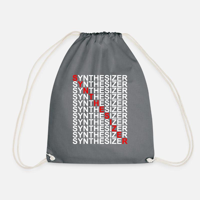 Synthesizer LoGo - Turnbeutel - Grau