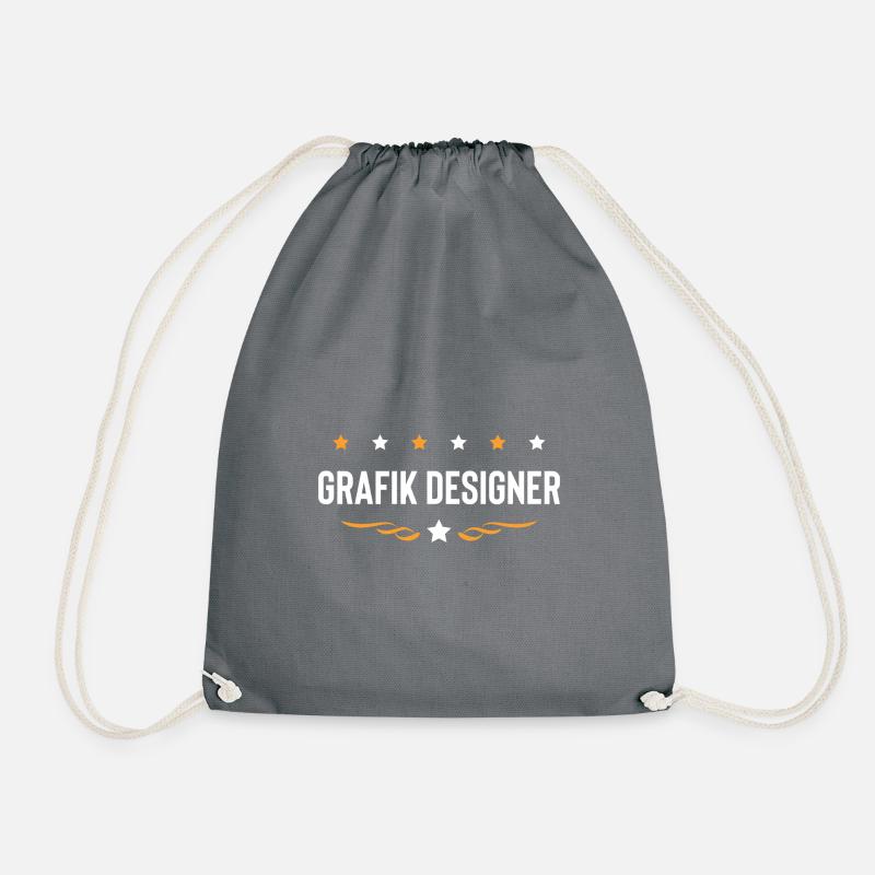 Grafik Designer Beruf - Turnbeutel - Grau