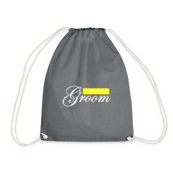 Team Groom Wedding - Drawstring Bag - grey - Front