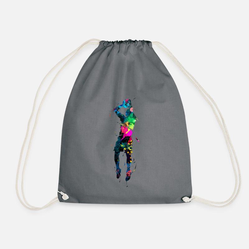 Colorful shooter - Drawstring Bag - grey