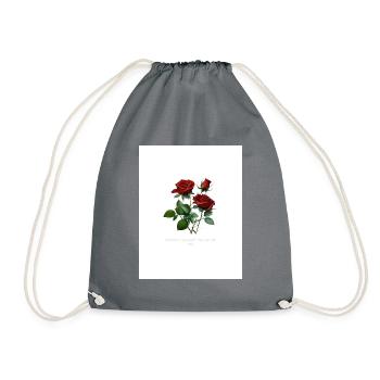Rose motif Brings life to life... - Drawstring Bag - grey - Front