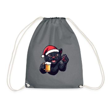 Bière Panther Noël Noël - Sac de sport léger - gris - Devant