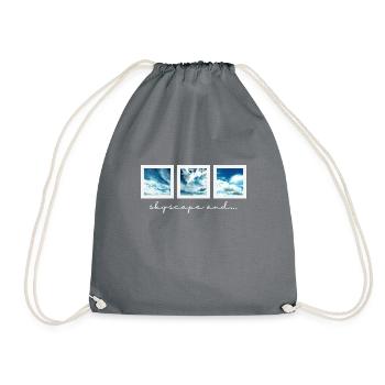 skyscape and... 🔹three photos - Drawstring Bag - grey - Front