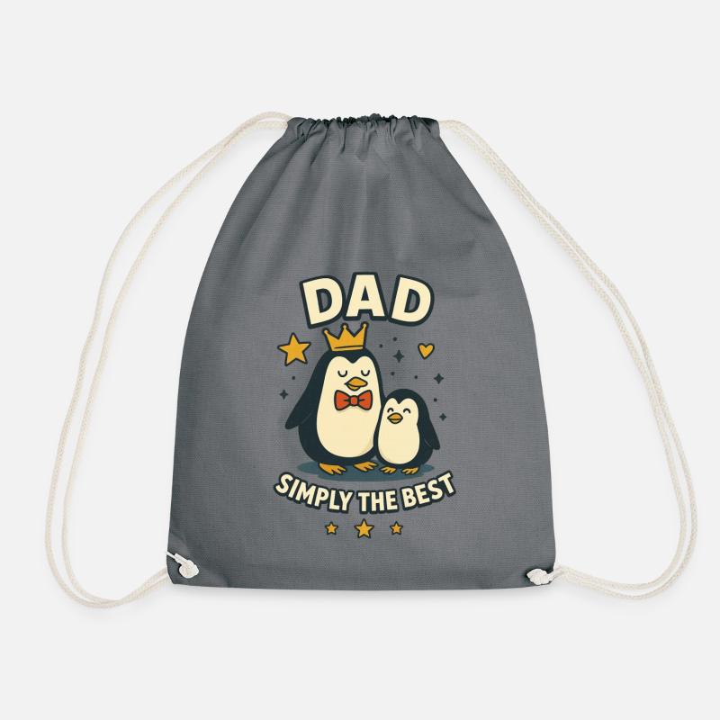 Papa, einfach der Beste - Turnbeutel - Grau