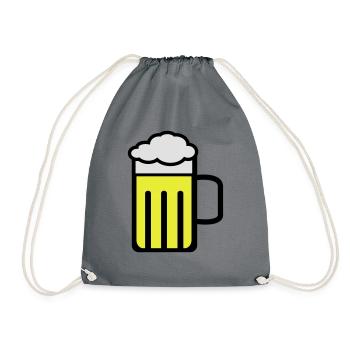 beer - Turnbeutel - Grau - Vorne