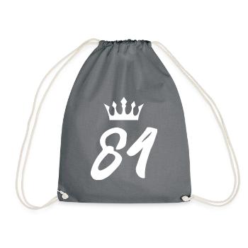 84 Couronne numérique - Sac de sport léger - gris - Devant