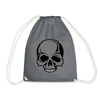 tete de mort crane 1511246 - Sac de sport léger - gris - Devant