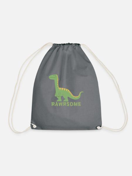 Cute Dino Rawrsome Kid Kids - Turnbeutel - Grau