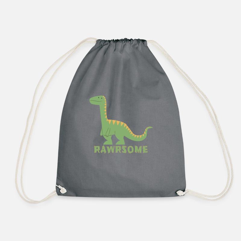 Cute Dino Rawrsome Kid Kids - Turnbeutel - Grau