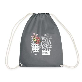 Funny Like a Bomb - Turnbeutel - Grau - Vorne