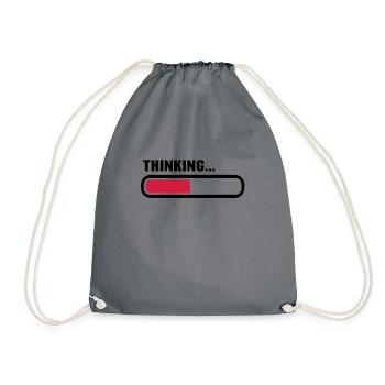 Thinking loading - Turnbeutel - Grau - Vorne