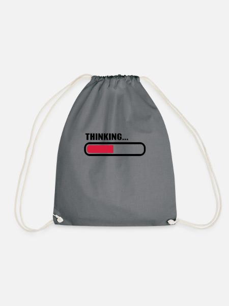 Thinking loading - Turnbeutel - Grau