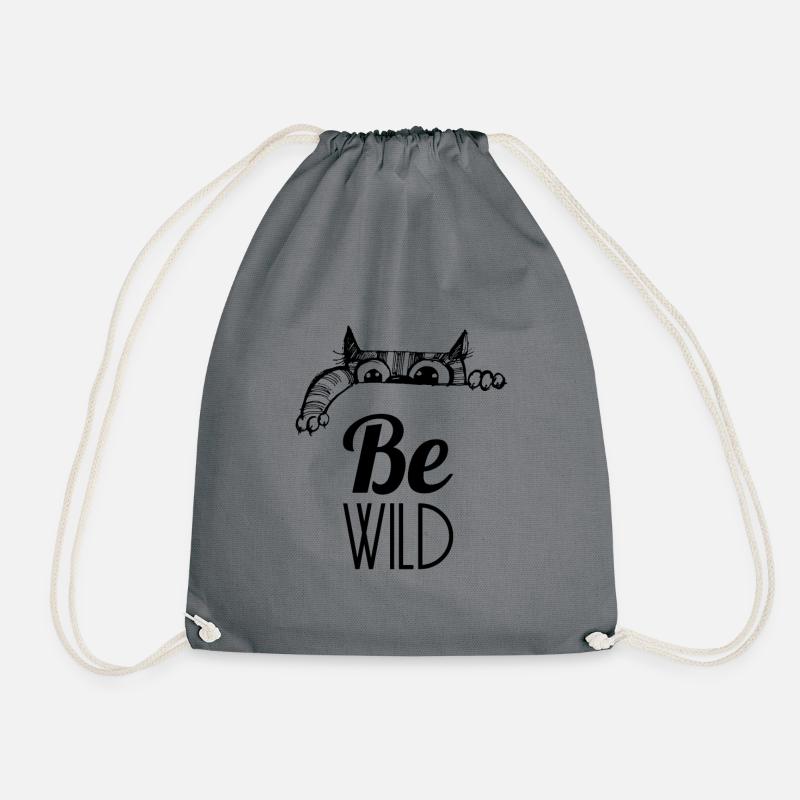 Be wild - Turnbeutel - Grau