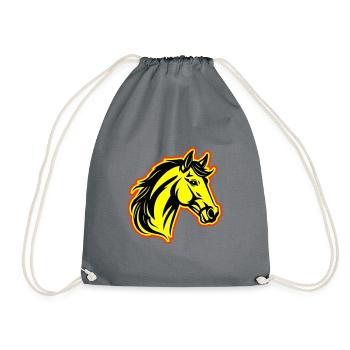 Tête de cheval - Sac de sport léger - gris - Devant