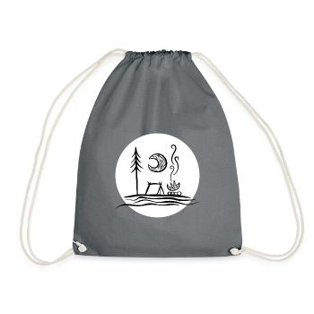 camping - Sac de sport léger - gris - Devant