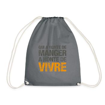Honte de vivre - Sac de sport léger - gris - Devant
