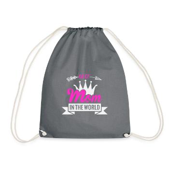 Idée cadeau de mère pour la fête des mères Meilleure mère - Sac de sport léger - gris - Devant