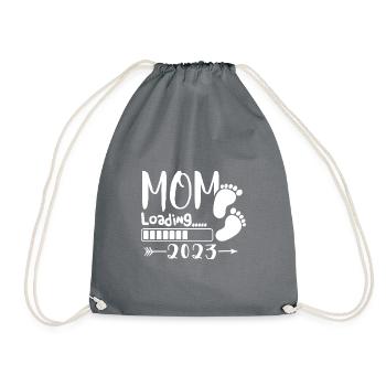 Maman chargeant 2023, future maman 2023 - Sac de sport léger - gris - Devant