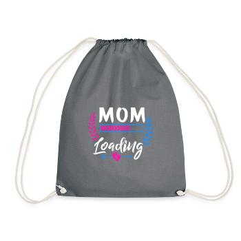Werdende Mutter, Endlich werde ich ein Mama - Turnbeutel - Grau - Vorne
