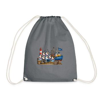 Seemöwen Chor  - Turnbeutel - Grau - Vorne